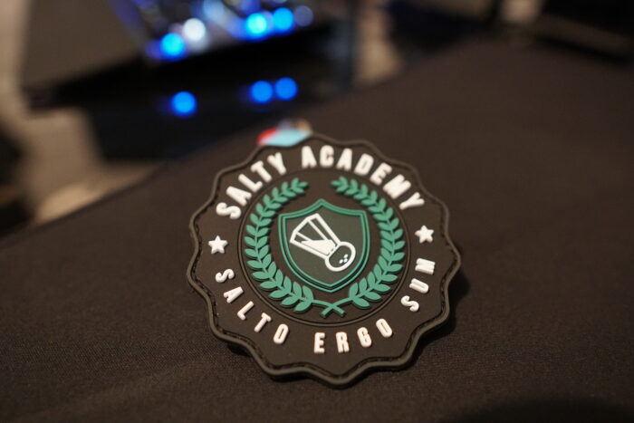 PVC PATCH ARMY VERSION SALTY ACADEMY GREEN AIRSOFT & ARMY & VELCRO